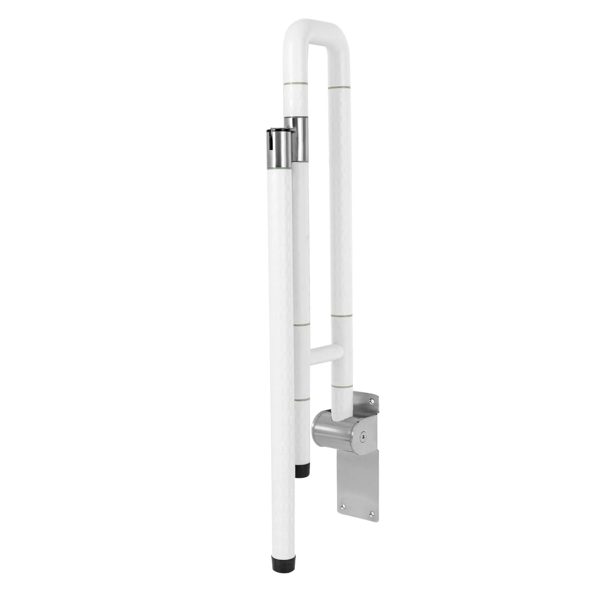 Foldable Drop Down Toilet Grab Bar Handicap Support Assist Rail Metal