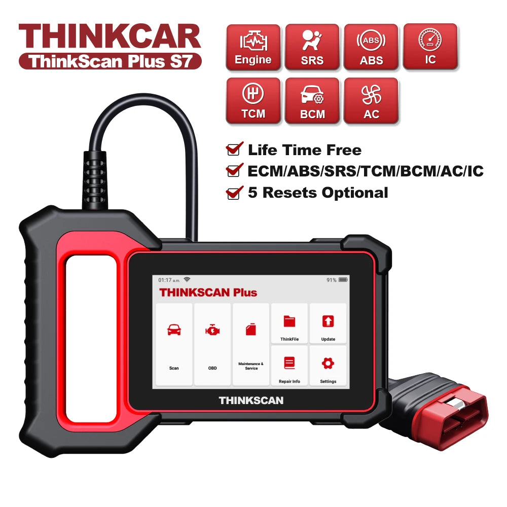 THINKCAR Thinkscan Plus S7 OBD2 Professional Car Diagnostic Scanner Tool