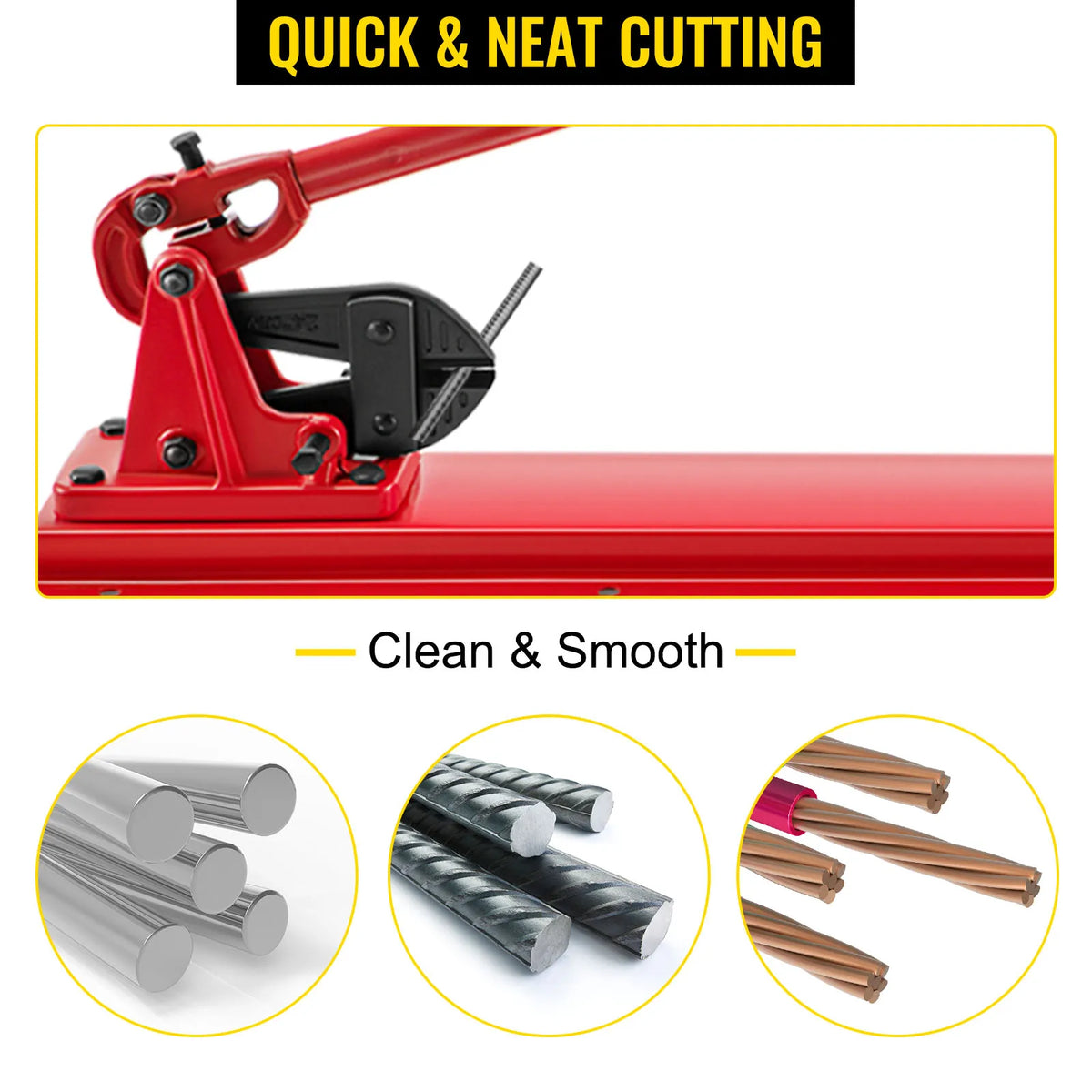 Professional Wire Rope Swager Hand Tool Multi Function Crimp Cutter
