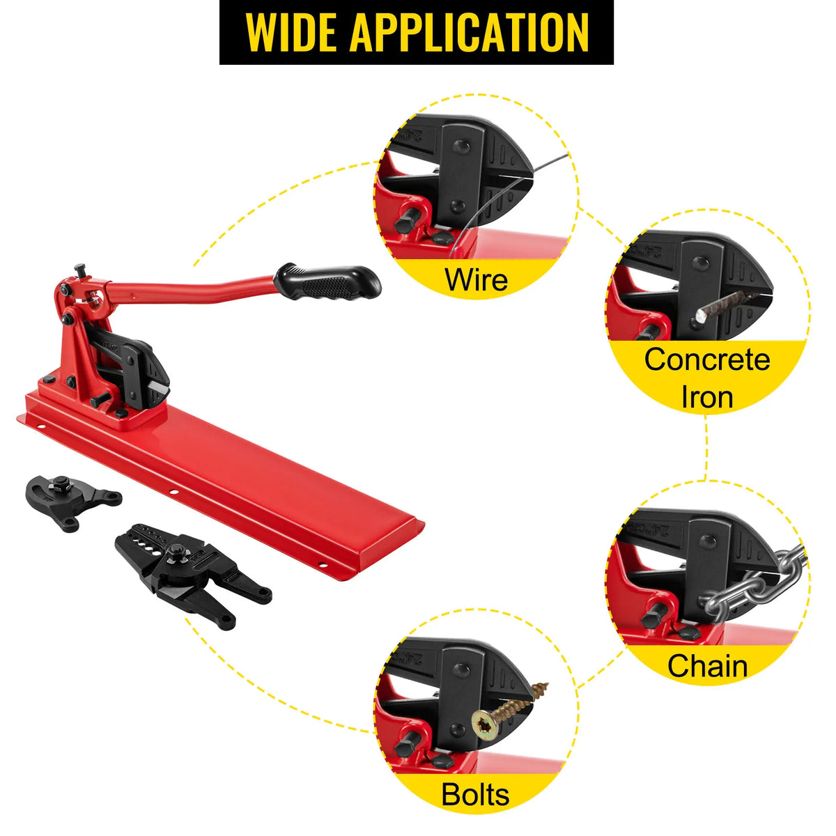 Professional Wire Rope Swager Hand Tool Multi Function Crimp Cutter