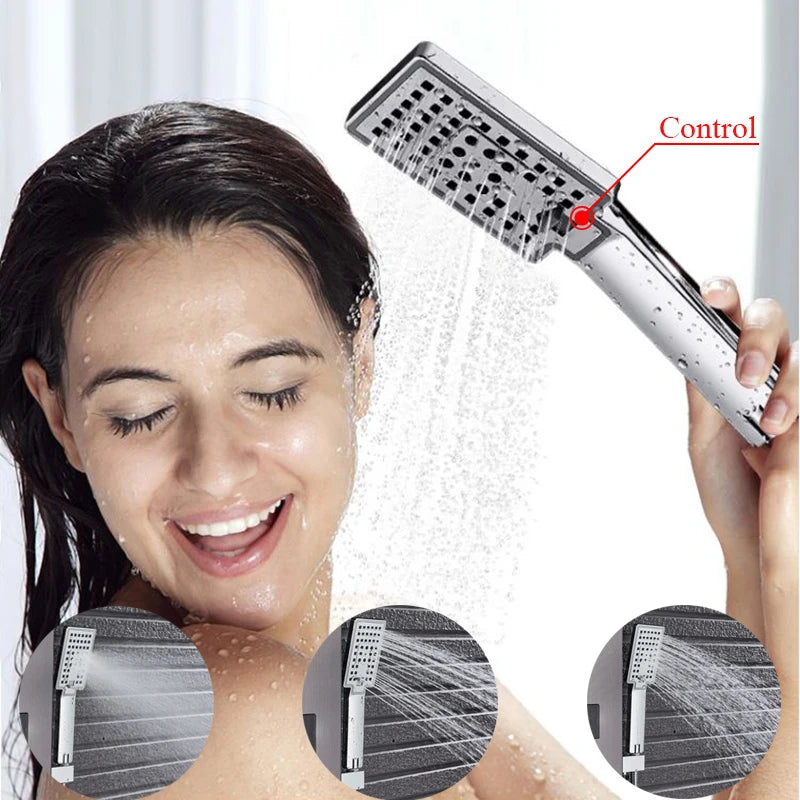 Stainless Steel Shower Panel With Waterfall Rain Massage And Handshower