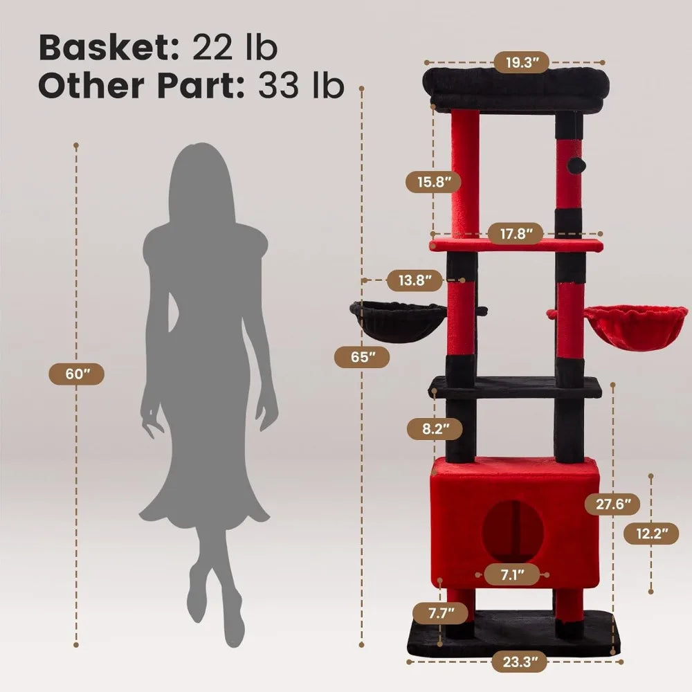 Nbvcx Heavy Duty Extra Large Multi Level Cat Tree Tower