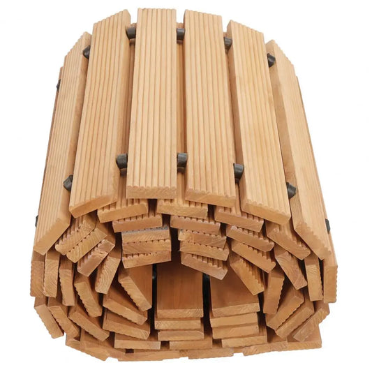 Wooden Garden Pathway Roll Outdoor Walkway Mat For Backyard Patios