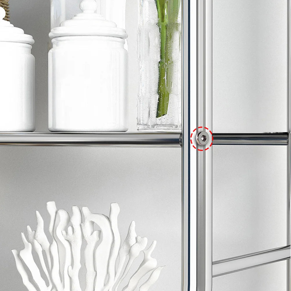 Studyset Stainless Steel Over Toilet Storage Shelf With Paper Holder