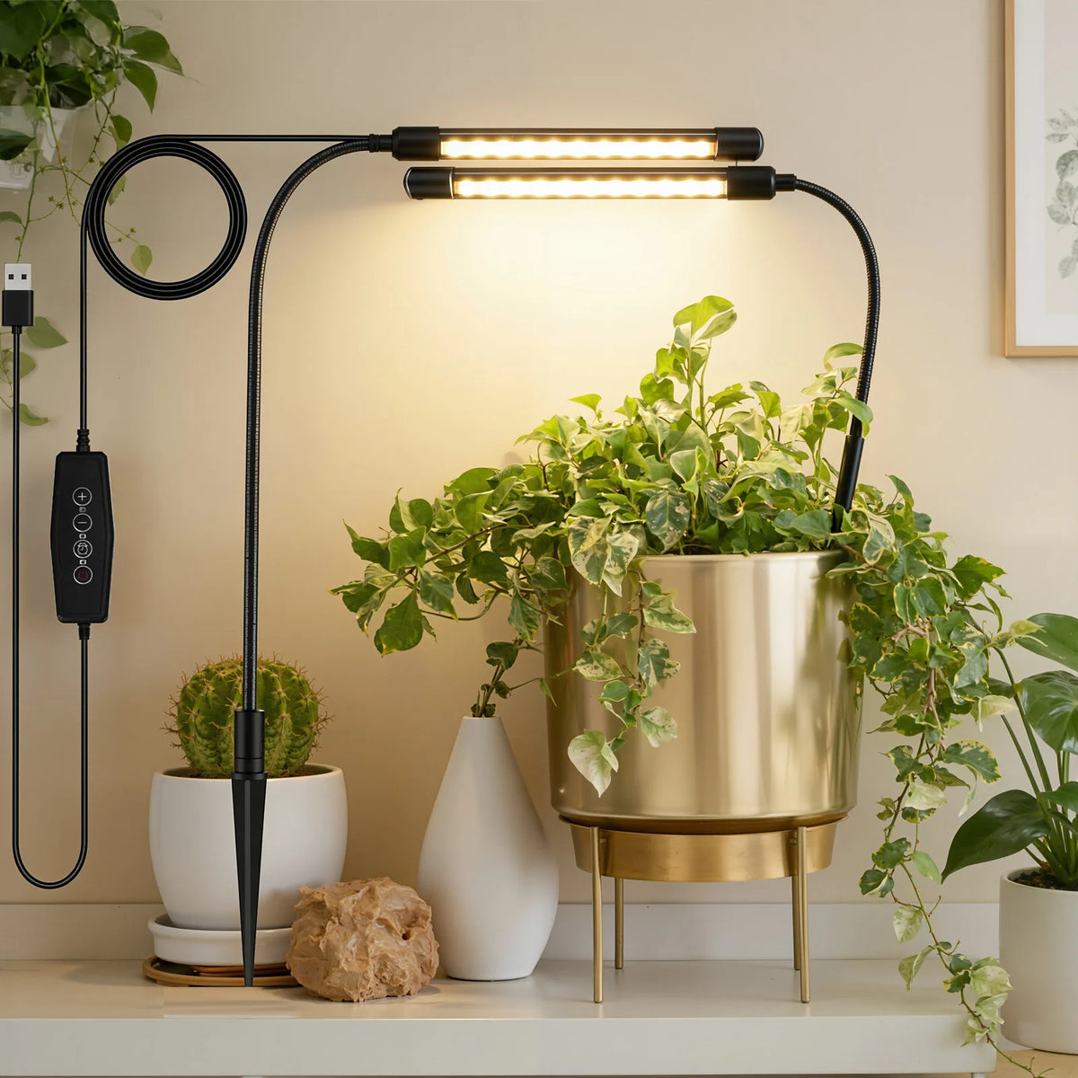 Dumiloo 48 LED Spectrum Grow Light With Timer