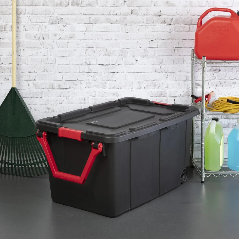Sterilite Industrial Wheeled Plastic Storage Container