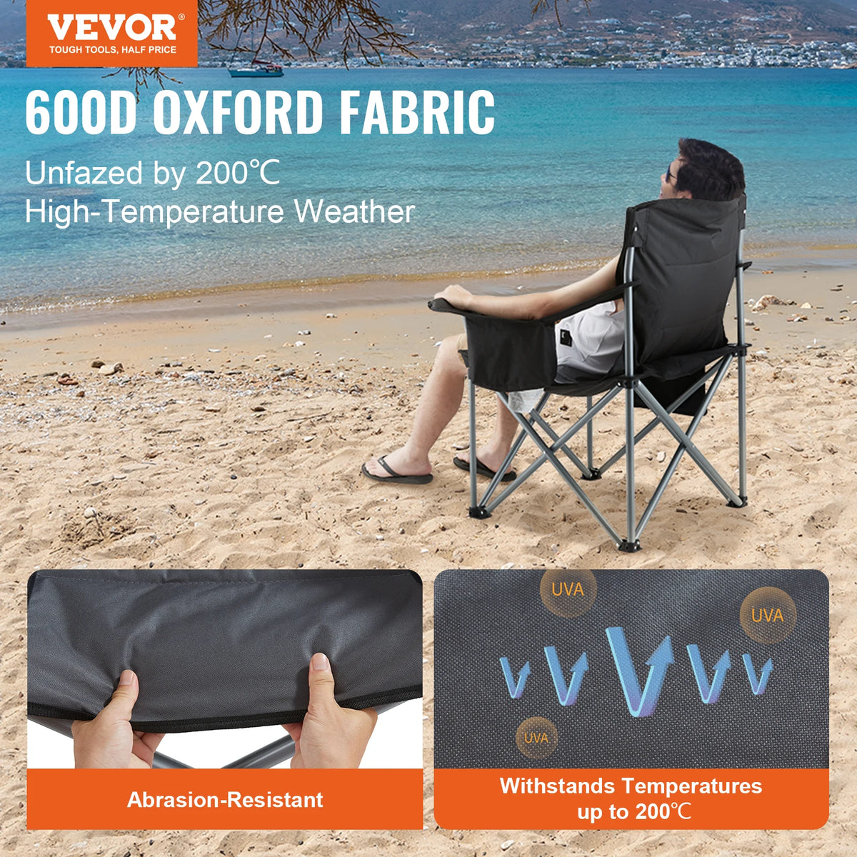 SucceBuy Ultralight Folding Camping Chair For Outdoor Beach And Hiking