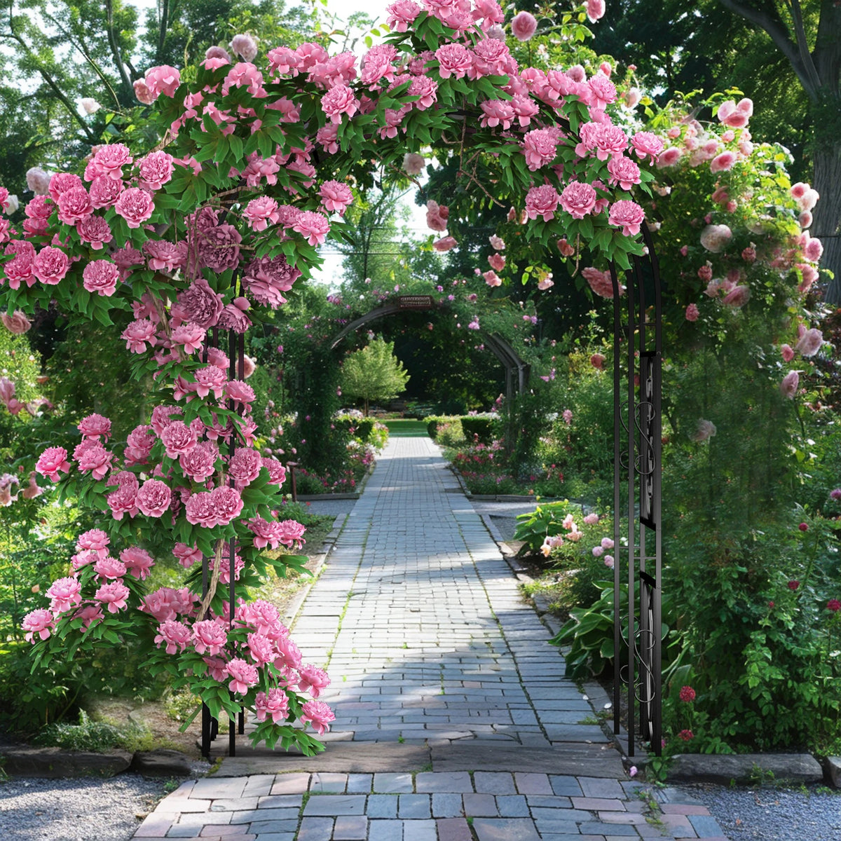Heavy Duty Metal Garden Arbor Vine Flower Trellis