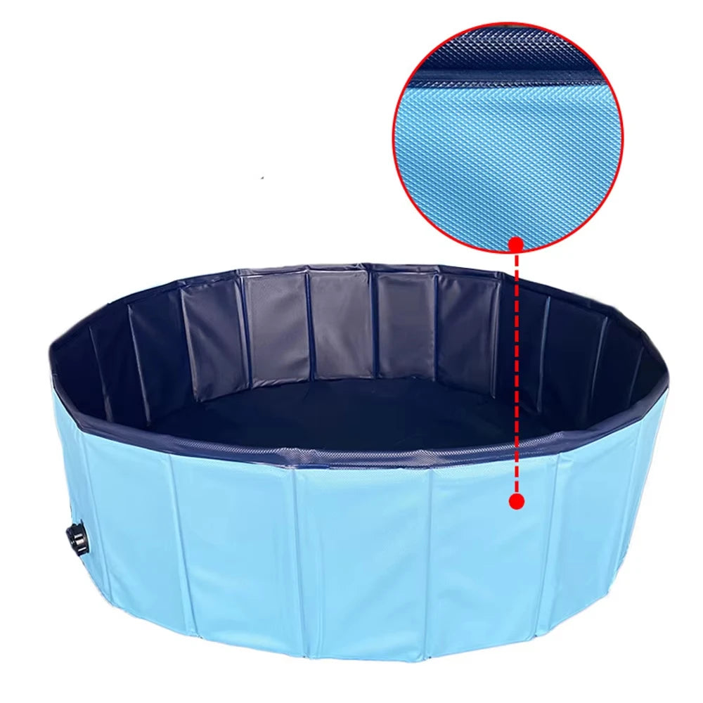 Foldable Portable Dog Swimming Pool Waterproof Pet Grooming Tub