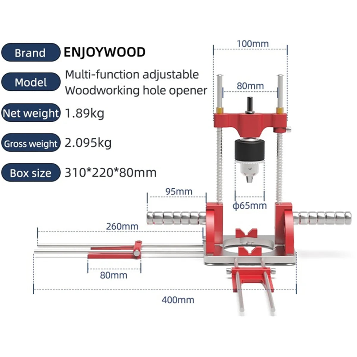 Premium Aluminum Alloy Multi Angle Drill Guide With Precision Scale