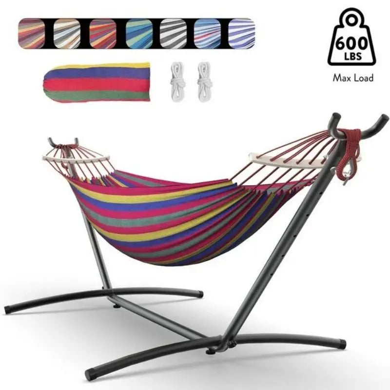 Gyroor Adjustable Hammock With Heavy Duty Folding Stand And Bag