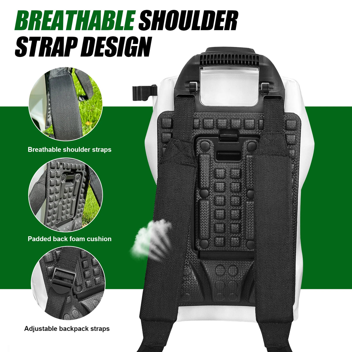 Cordless Electric Backpack Garden Sprayer With Telescopic Spray Wand