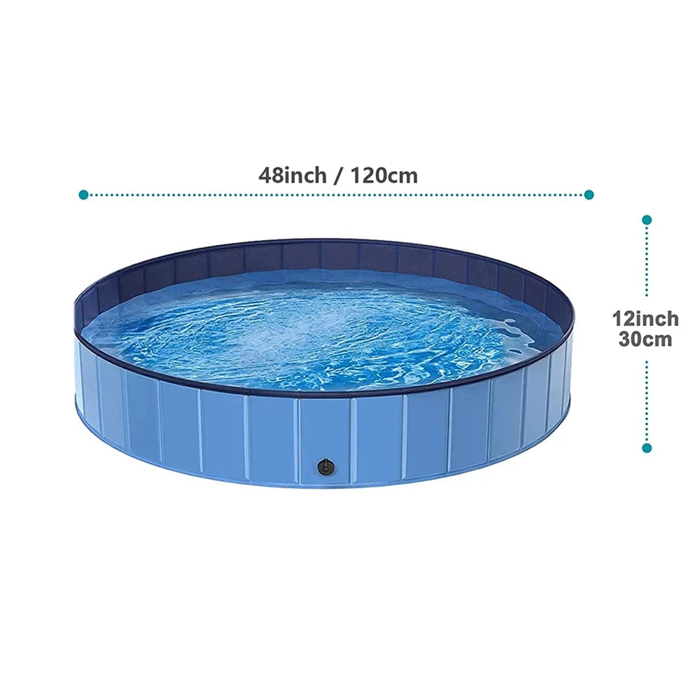 Foldable Portable Dog Swimming Pool Waterproof Pet Grooming Tub
