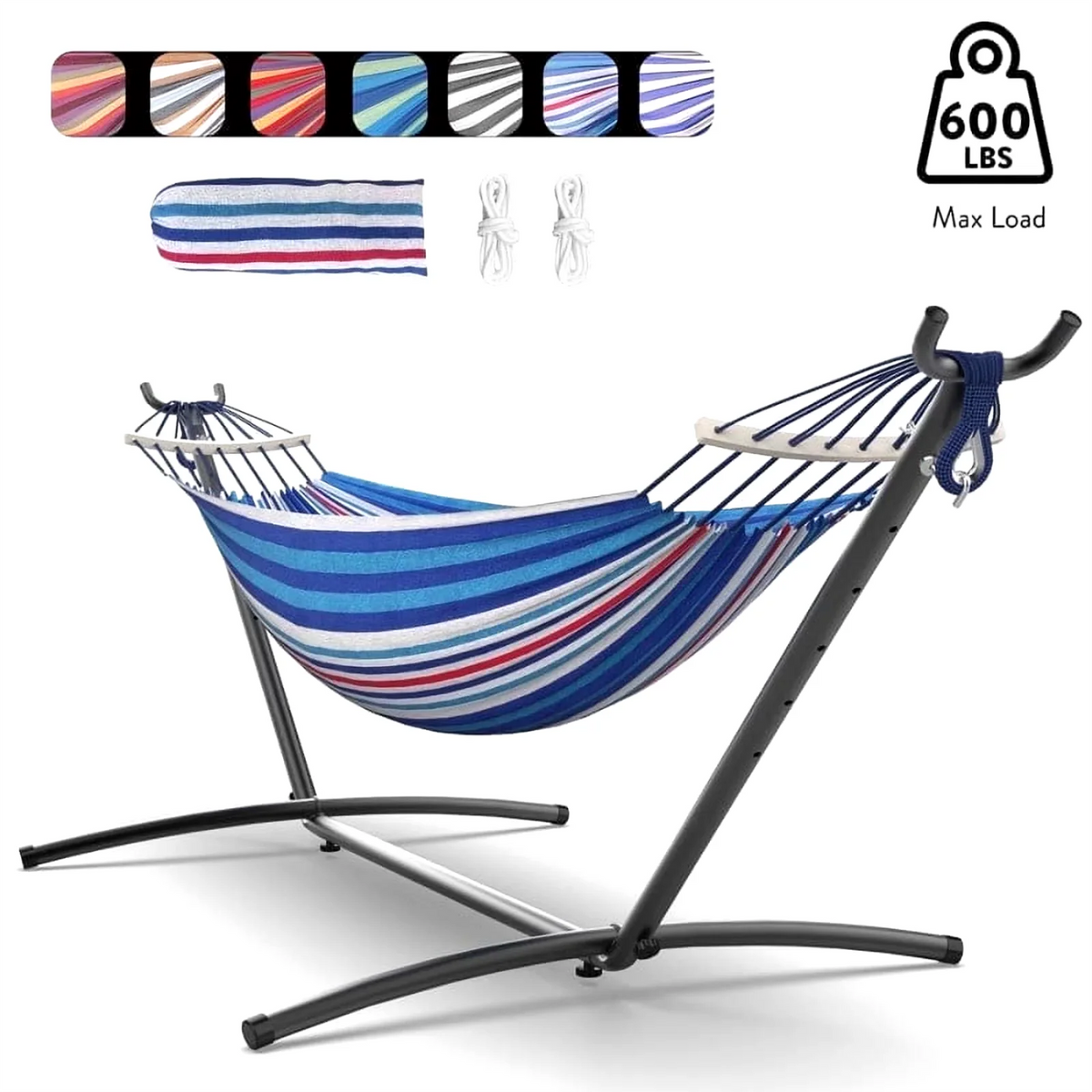 Gyroor Adjustable Hammock With Heavy Duty Folding Stand And Bag