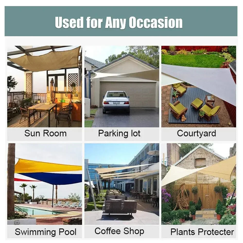 Waterproof Sun Shade Sail For Outdoor Camping And Garden
