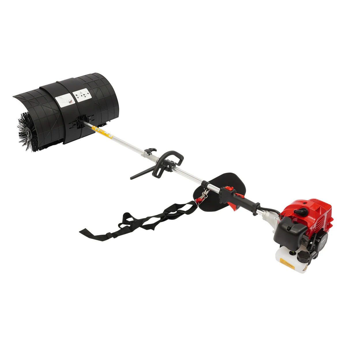 Bymaocar 52cc Gas Handheld Sweeper Broom 2.3HP Lawn Cleaner