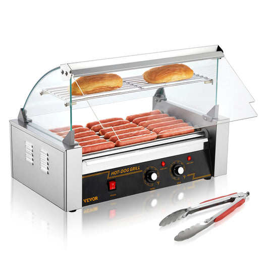 SucceBuy Commercial Hot Dog Roller Electric Sausage Maker Grill Machine