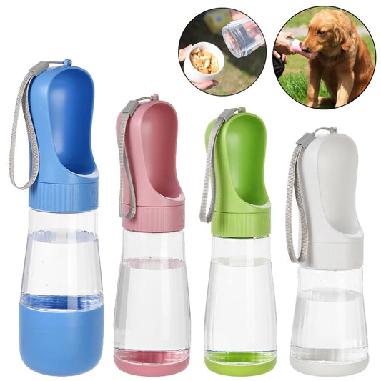 Portable Two In One Pet Water Bottle And Food Dispenser