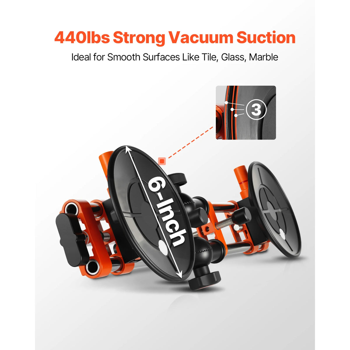 VEVOR 2 Pack Granite Seam Setter Adjustable Tile Joiner Leveling