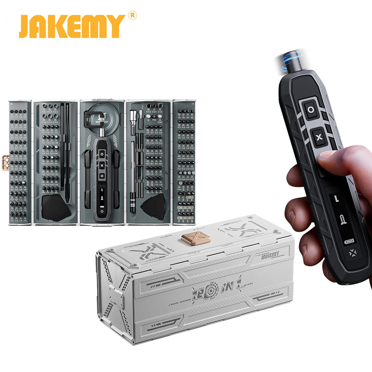 JAKEMY 180 In 1 Precision Magnetic Screwdriver Set Multifunctional Toolkit