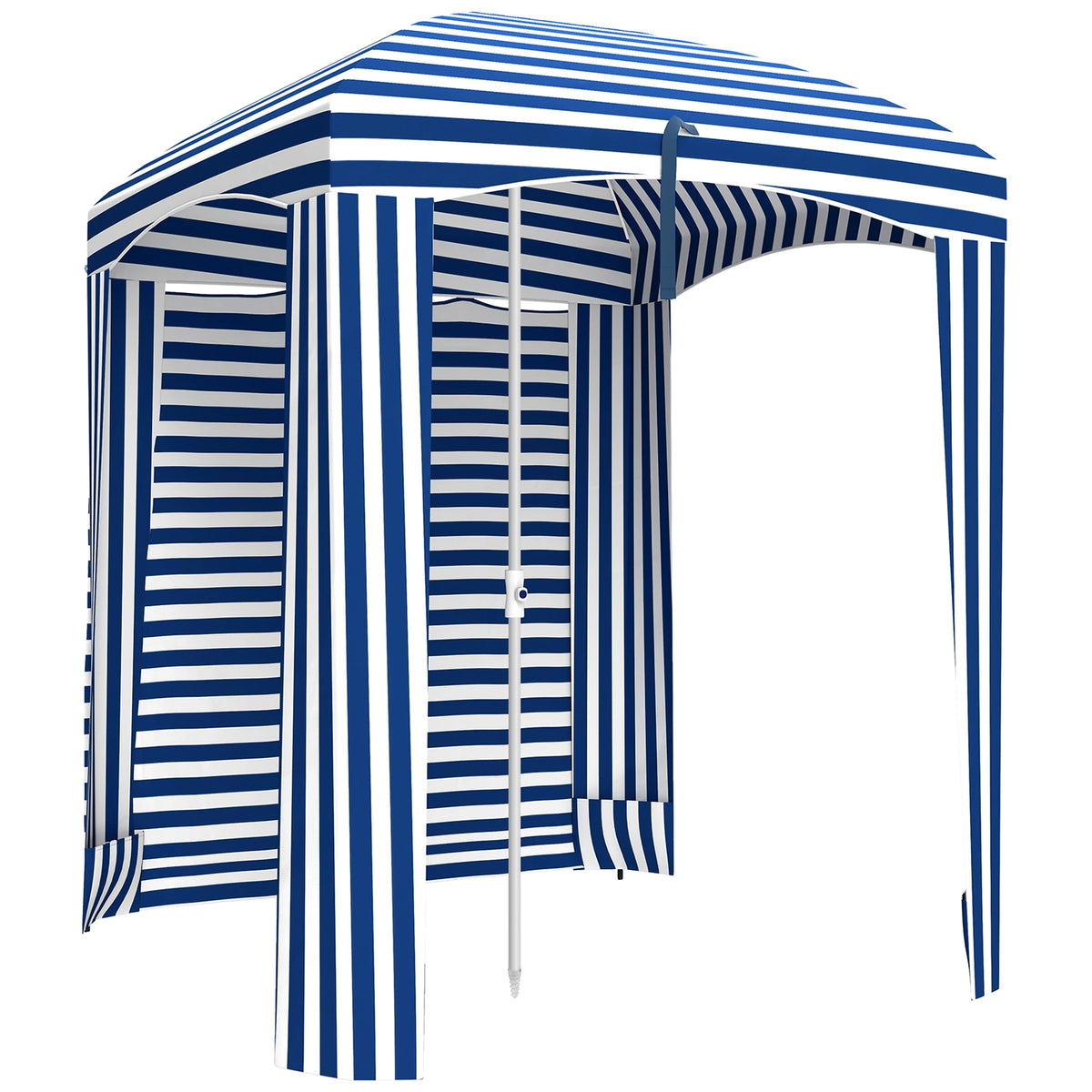 Outsunny Beach Cabana Umbrella With Bag And Windows
