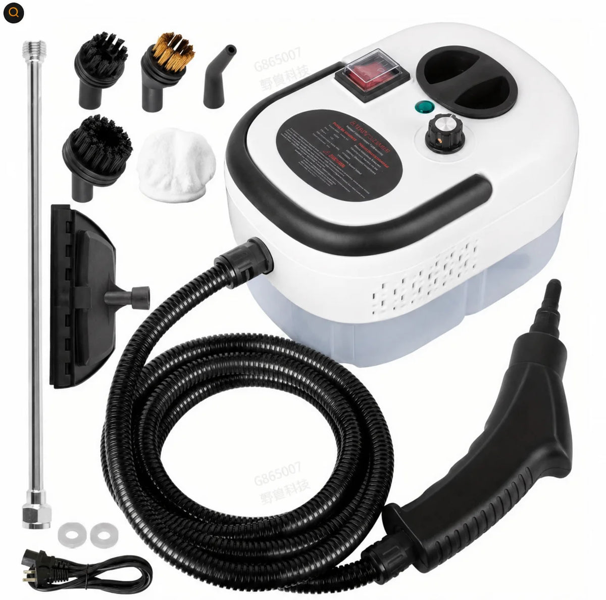 2500W Portable Handheld Steam Cleaner With Accessories