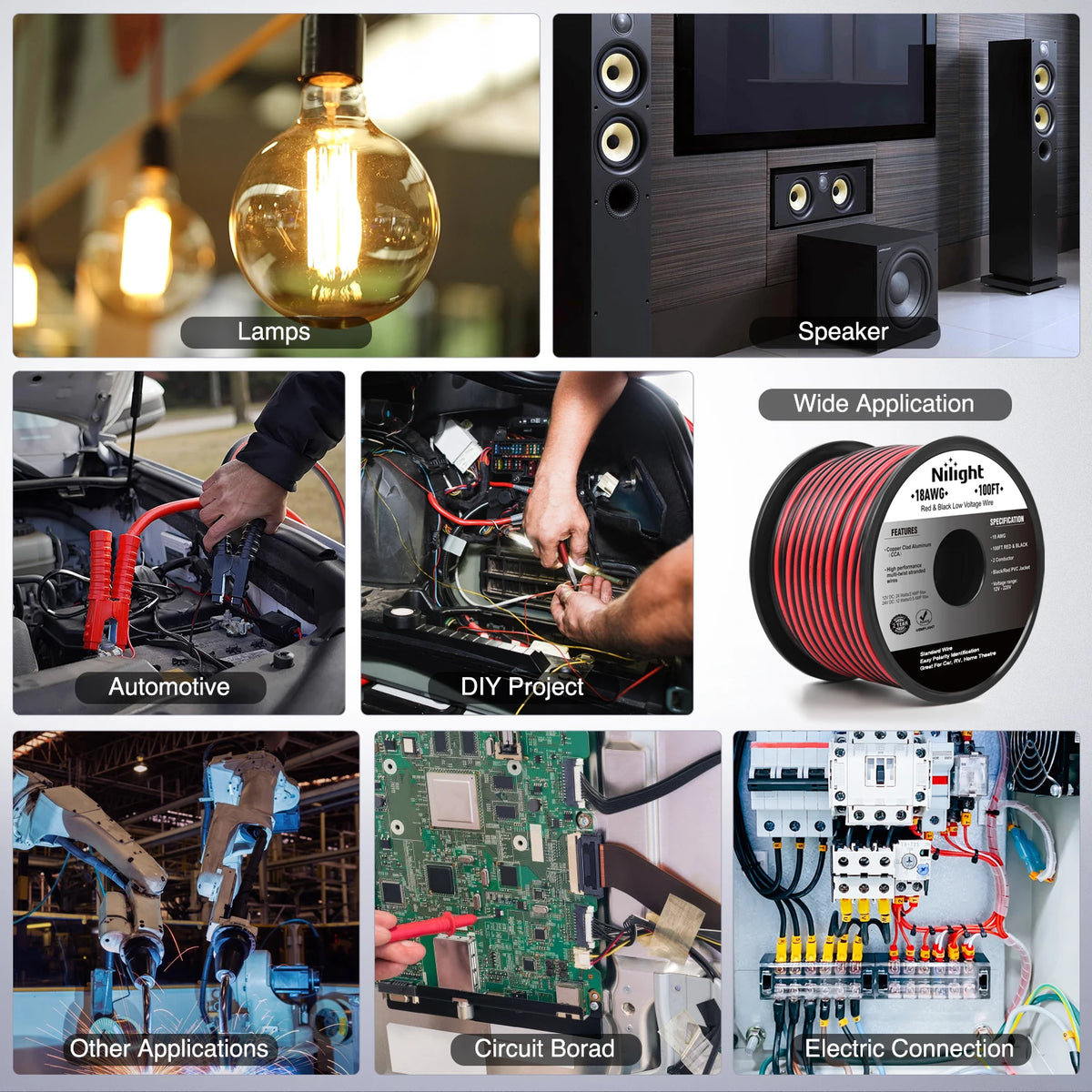 Flexible Copper Clad Aluminum Electrical Cable For Car Audio Systems