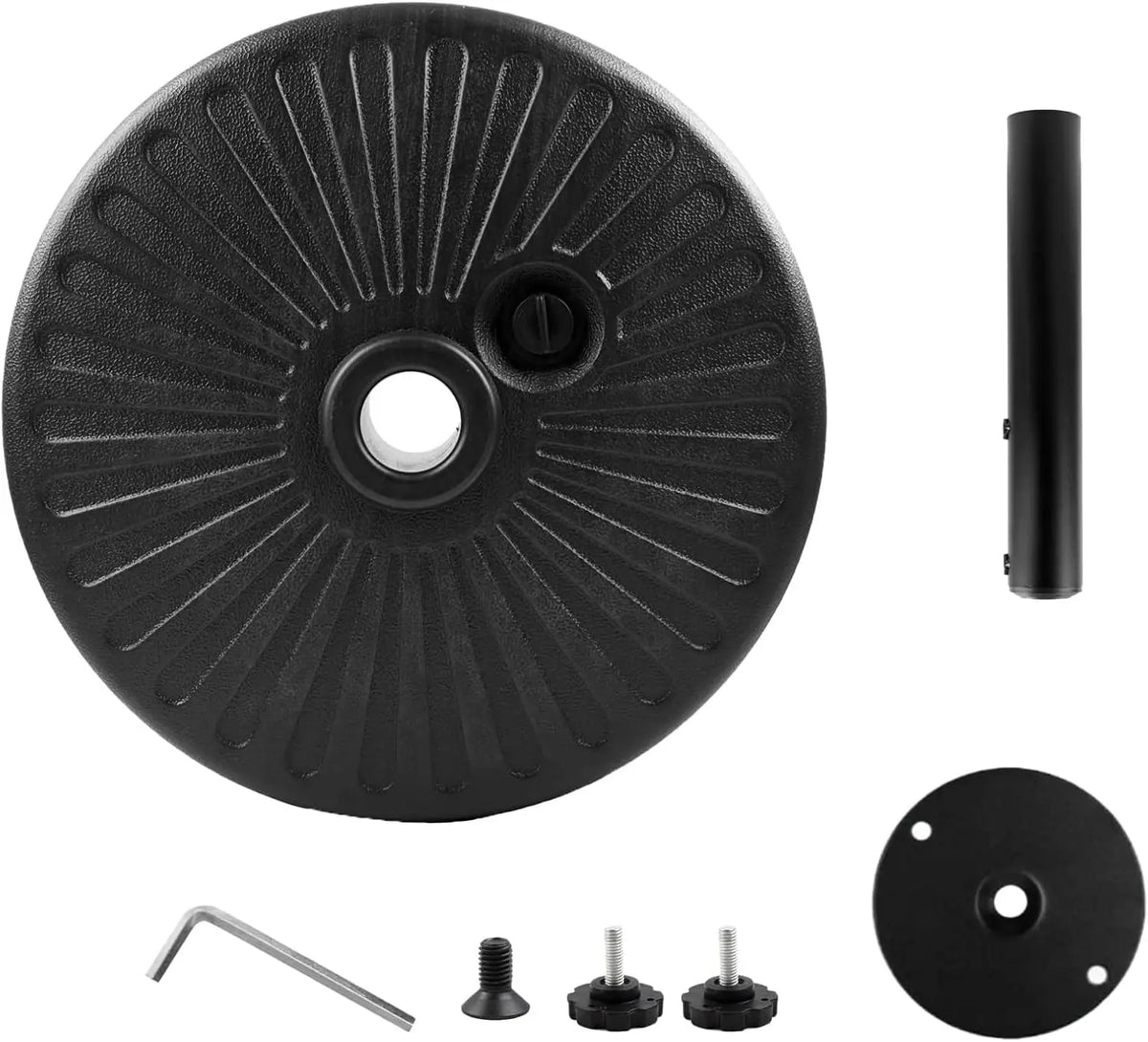 Weighted Patio Umbrella Base Sand Or Water Fillable Adjustable