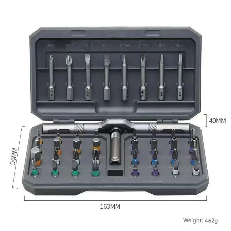 Professional 42 Piece Magnetic Screwdriver Set Repair Tool Kit