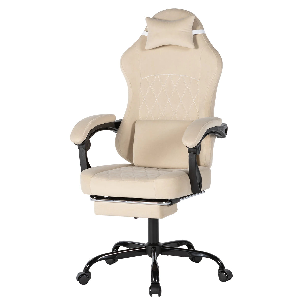 Ergonomic Gaming Chair With Massage Lumbar Support And Adjustable Height