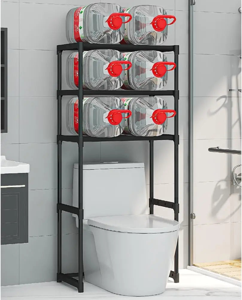 HiMiss Freestanding Over The Toilet Bathroom Shelf Rack
