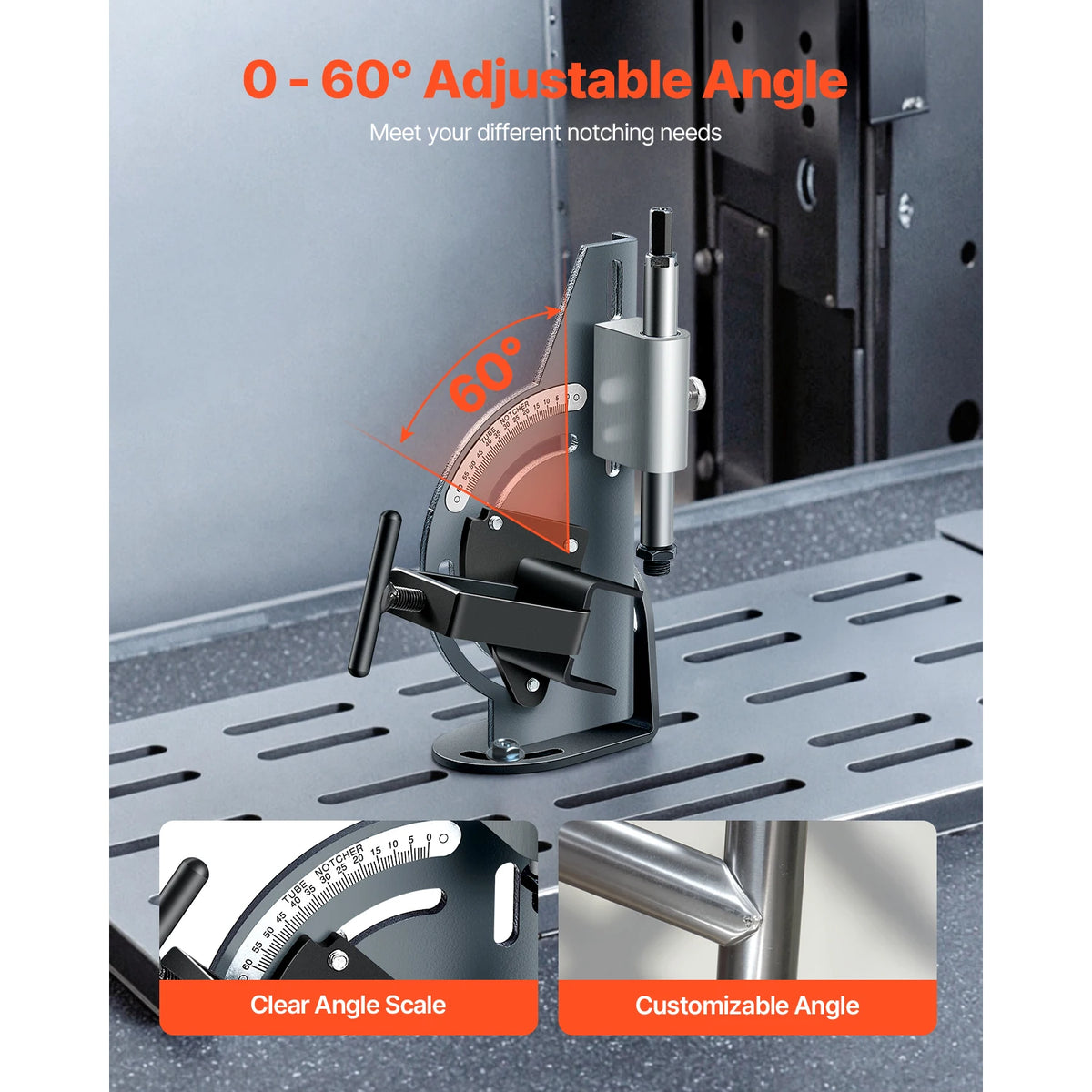 Professional Adjustable Aluminum Pipe Notcher For Metal Fabrication