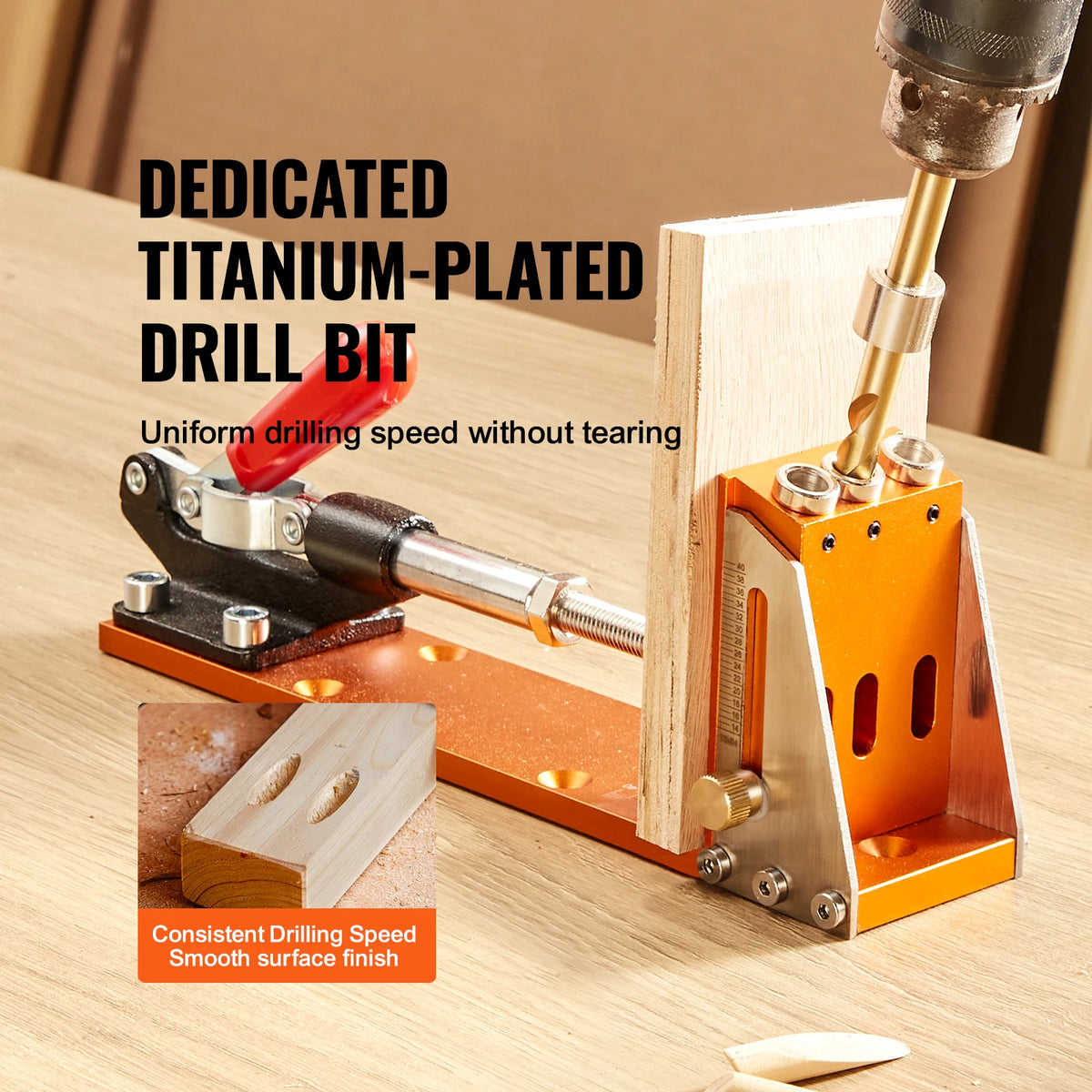 SucceBuy Adjustable Pocket Hole Jig Kit With Accessories