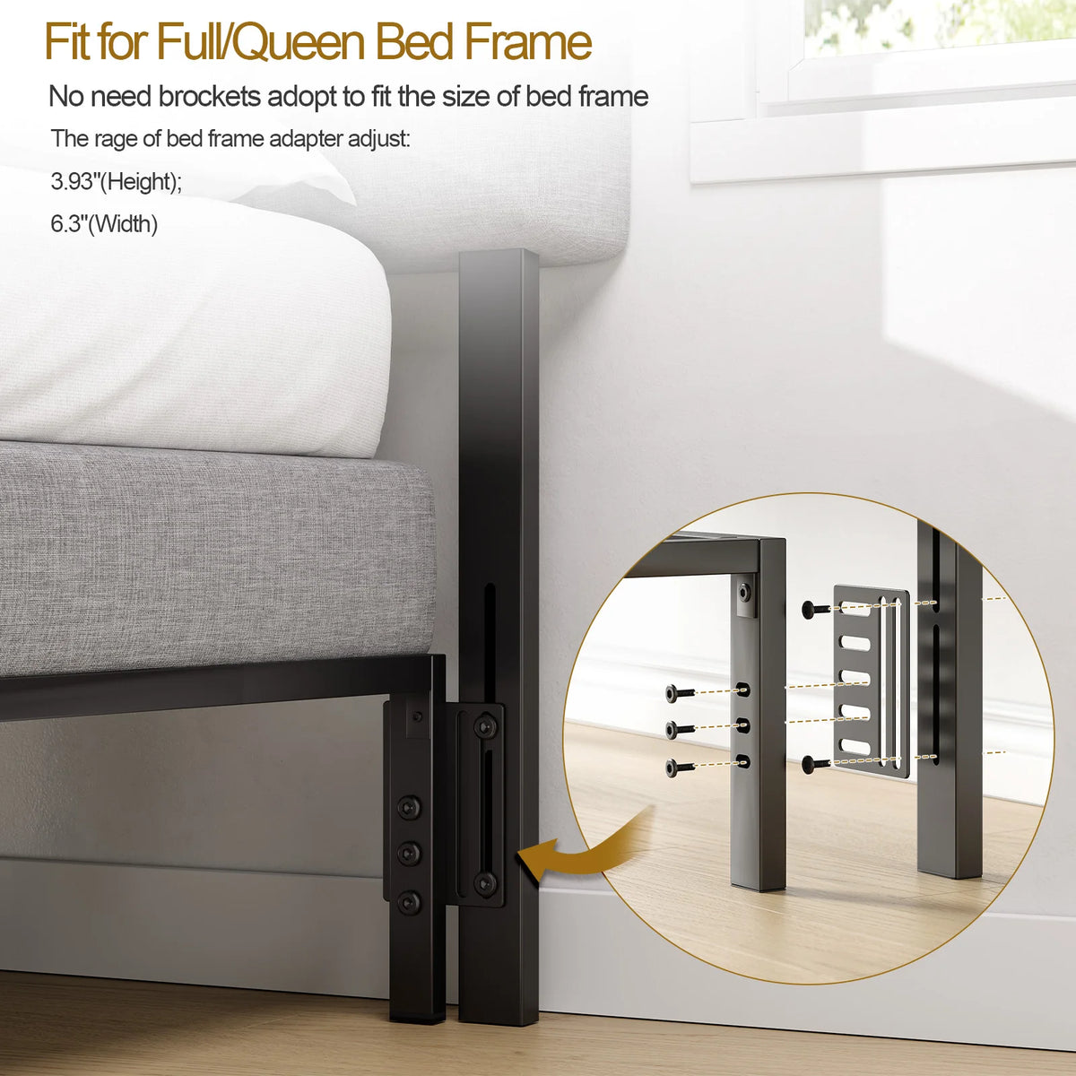 Onbrill Adjustable Headboard With Integrated RGB LED Storage Design