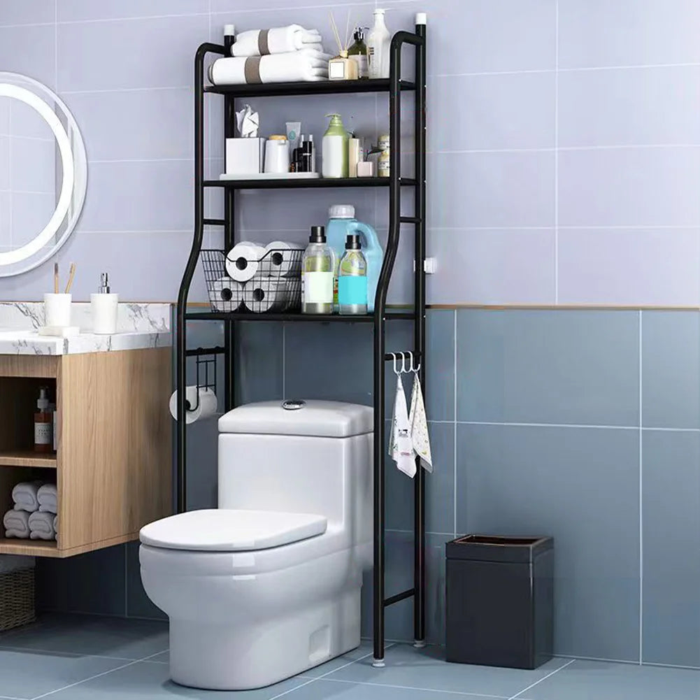 Studyset Stainless Steel Over Toilet Storage Shelf With Paper Holder