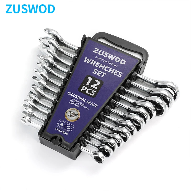 Opening Plum Blossom Dual-Use Ratchet Wrench Set Chrome Vanadium
