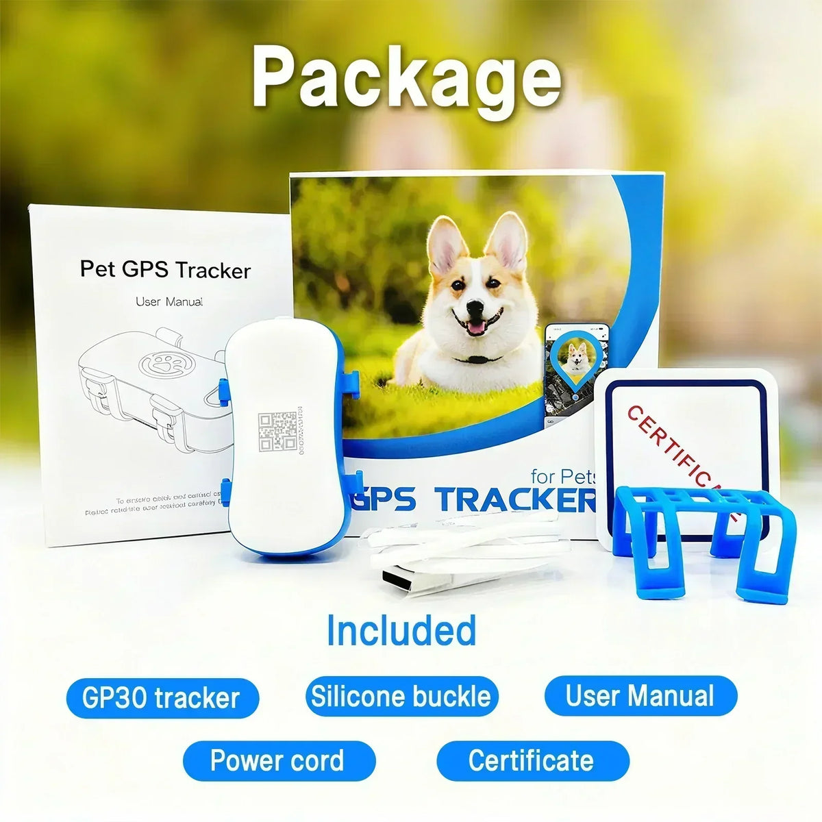 WANWAYTECH 4G GPS Pet Tracker Real Time Waterproof Dogs Cats