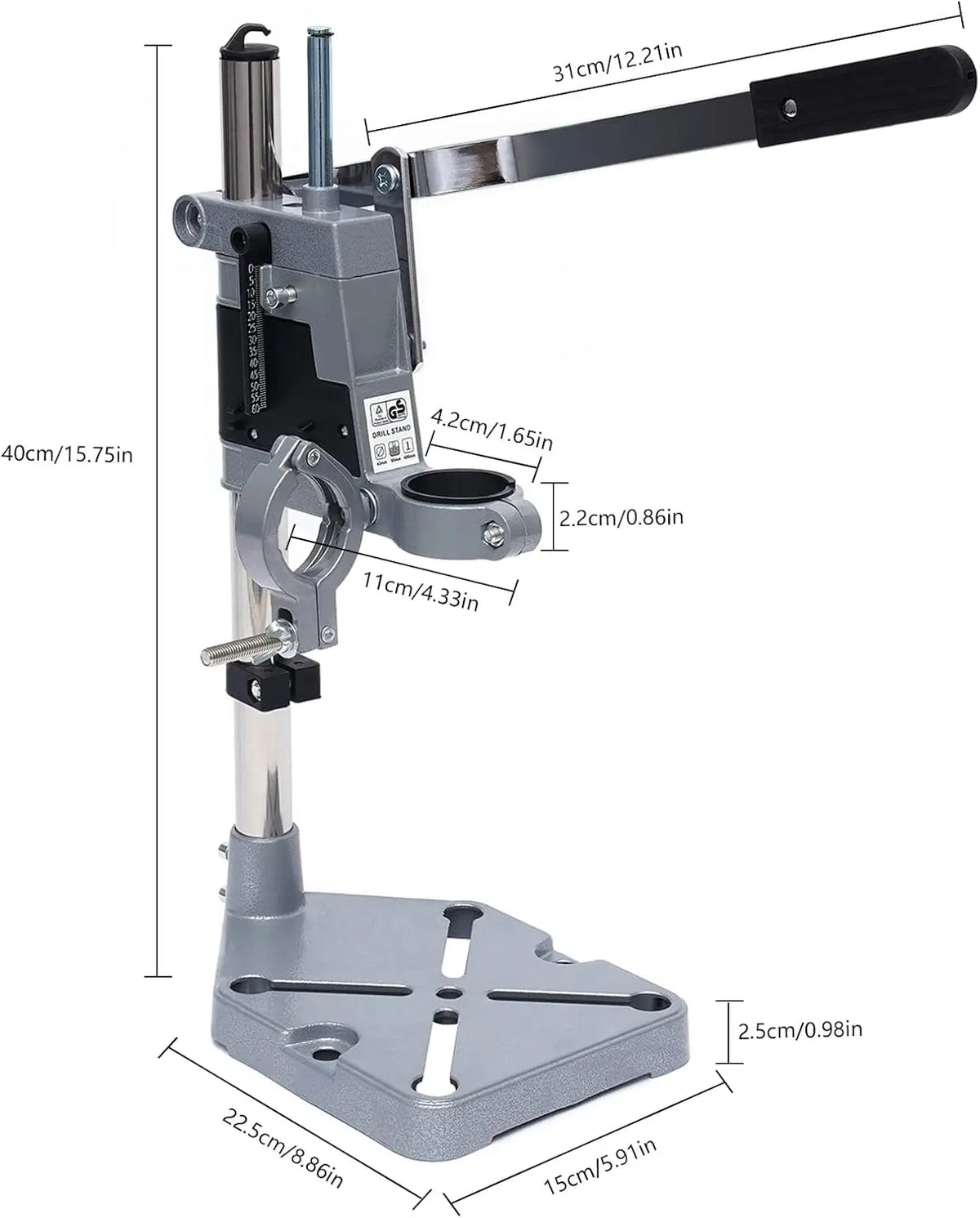Portable Adjustable Drill Press Stand For Hand Drill Workshop Tool