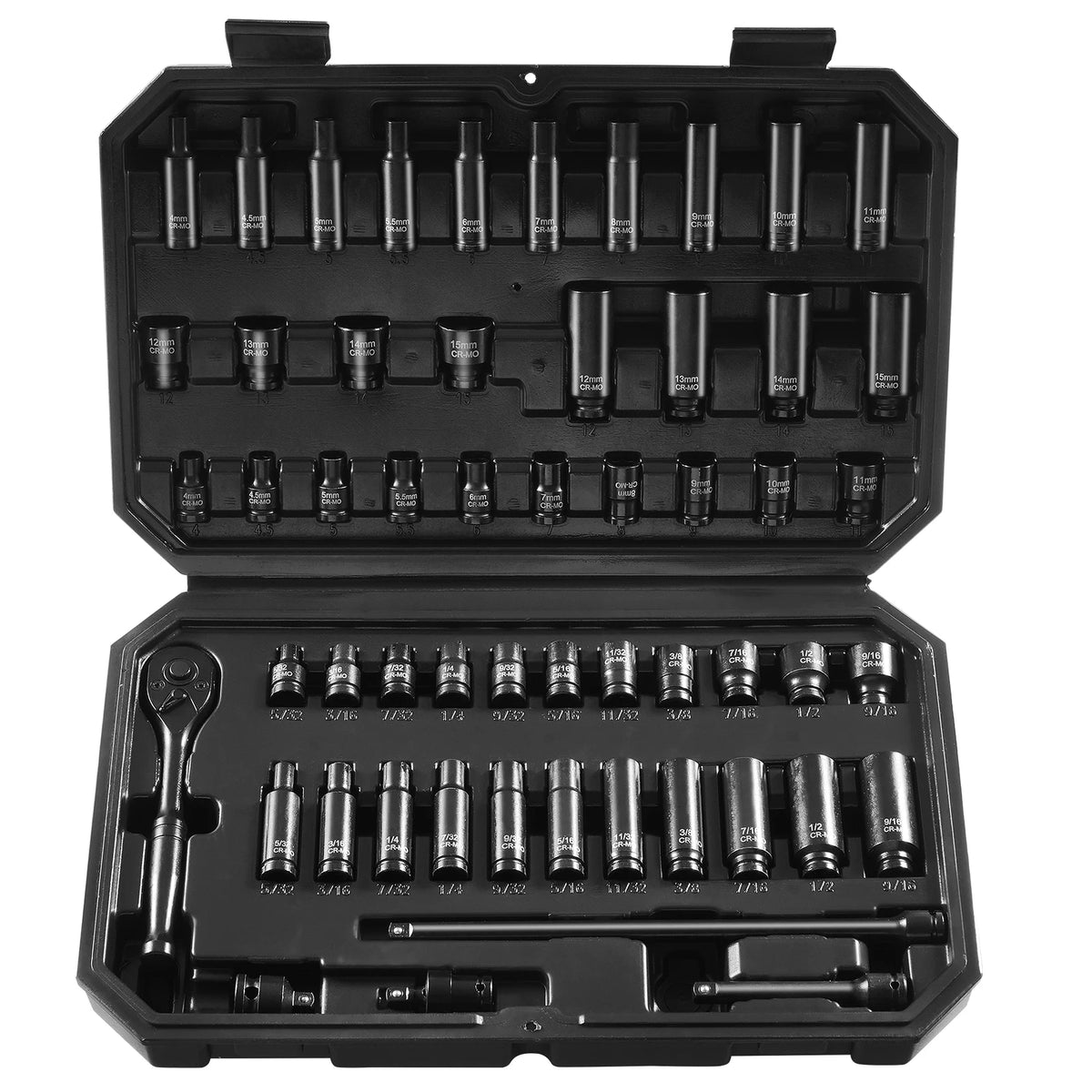 SucceBuy Crv Steel Impact Socket Set With Carry Case