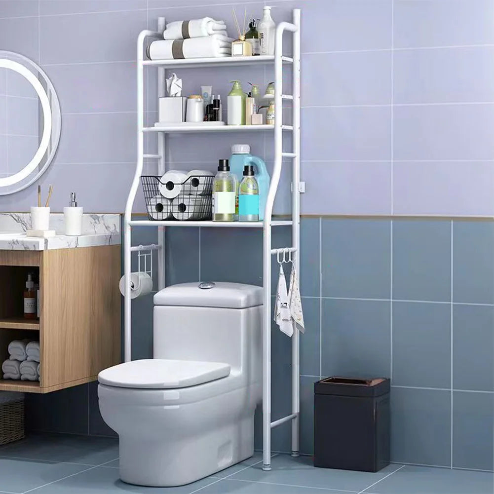 Studyset Stainless Steel Over Toilet Storage Shelf With Paper Holder