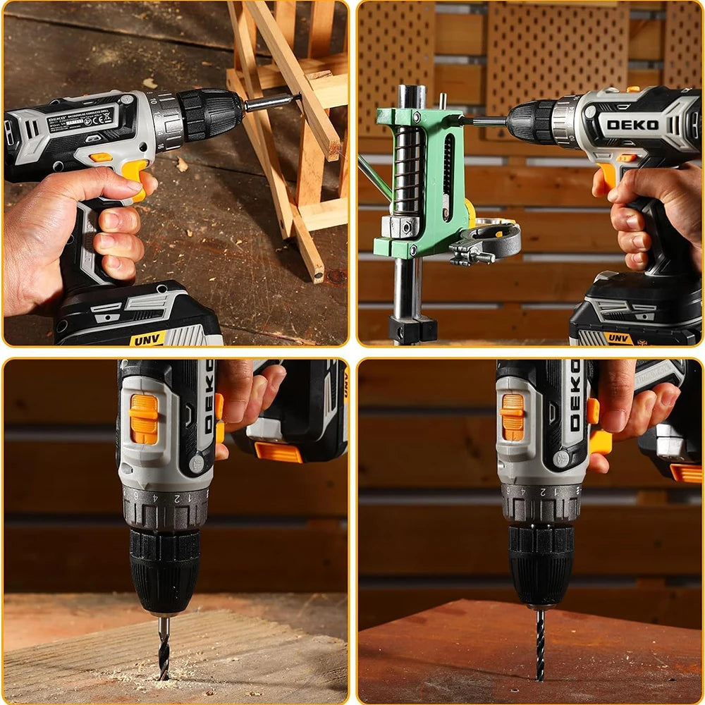 DEKO 20V Cordless Power Drill With Battery And Charger