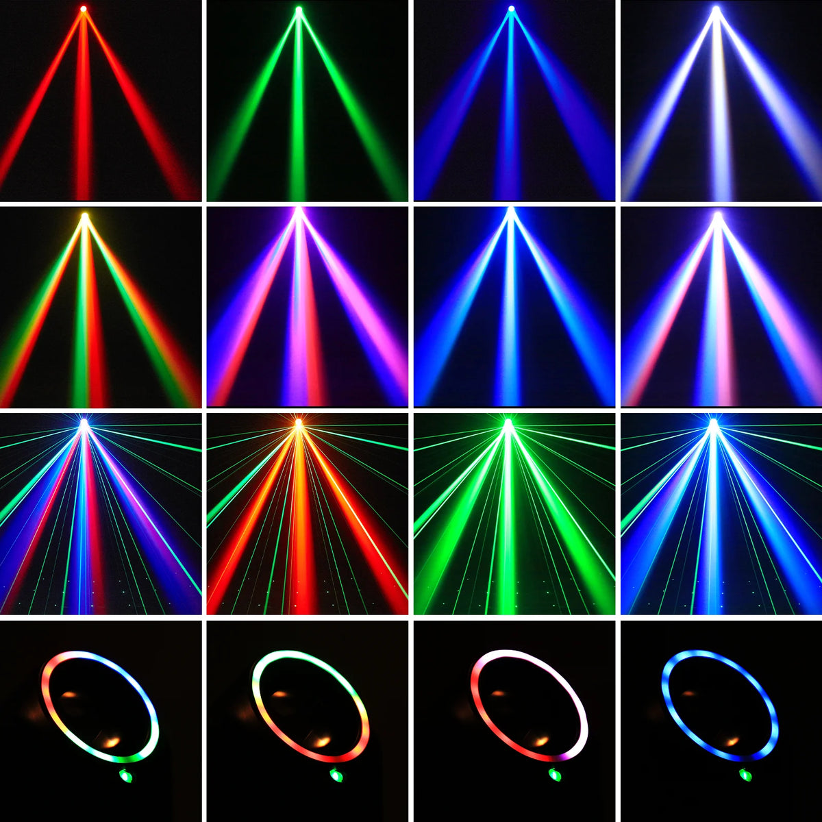 U'King 30W Moving Head RGBW DMX Sound Activated Party Light