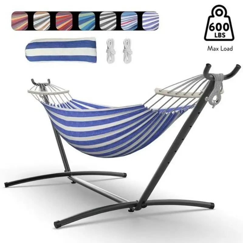 Gyroor Adjustable Hammock With Heavy Duty Folding Stand And Bag