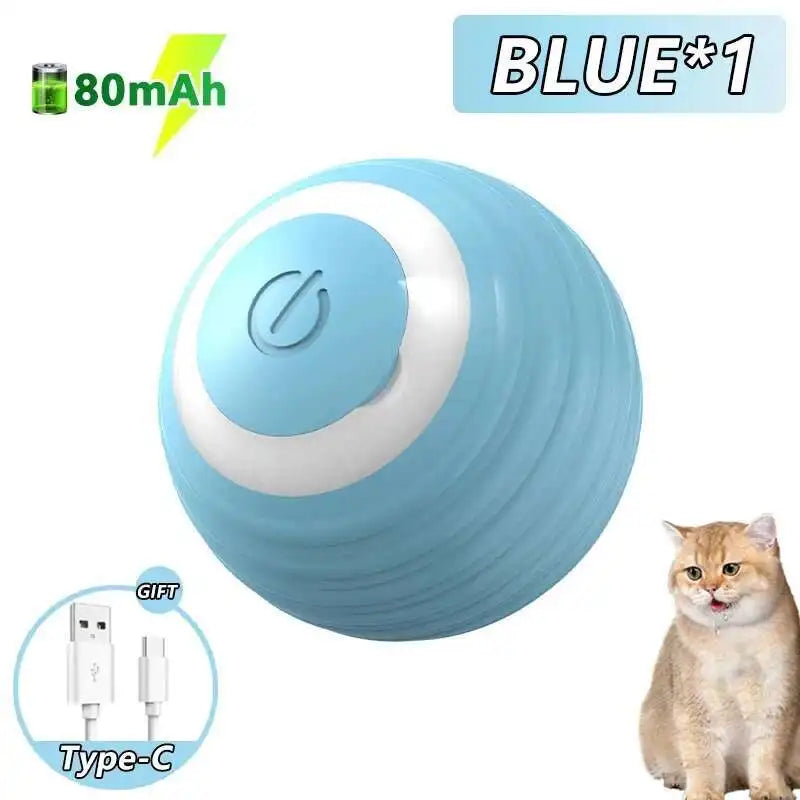 Interactive Electronic Dog Toy Ball With Automatic Rolling Lights
