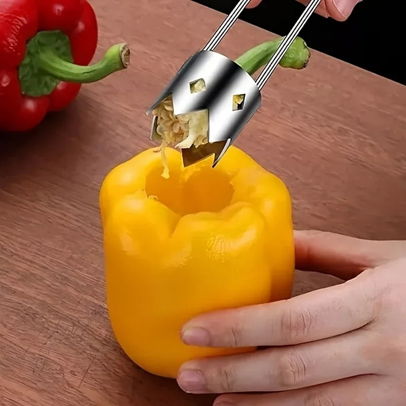 Stainless Steel Portable Fruit Vegetable Core Remover Kitchen Tool