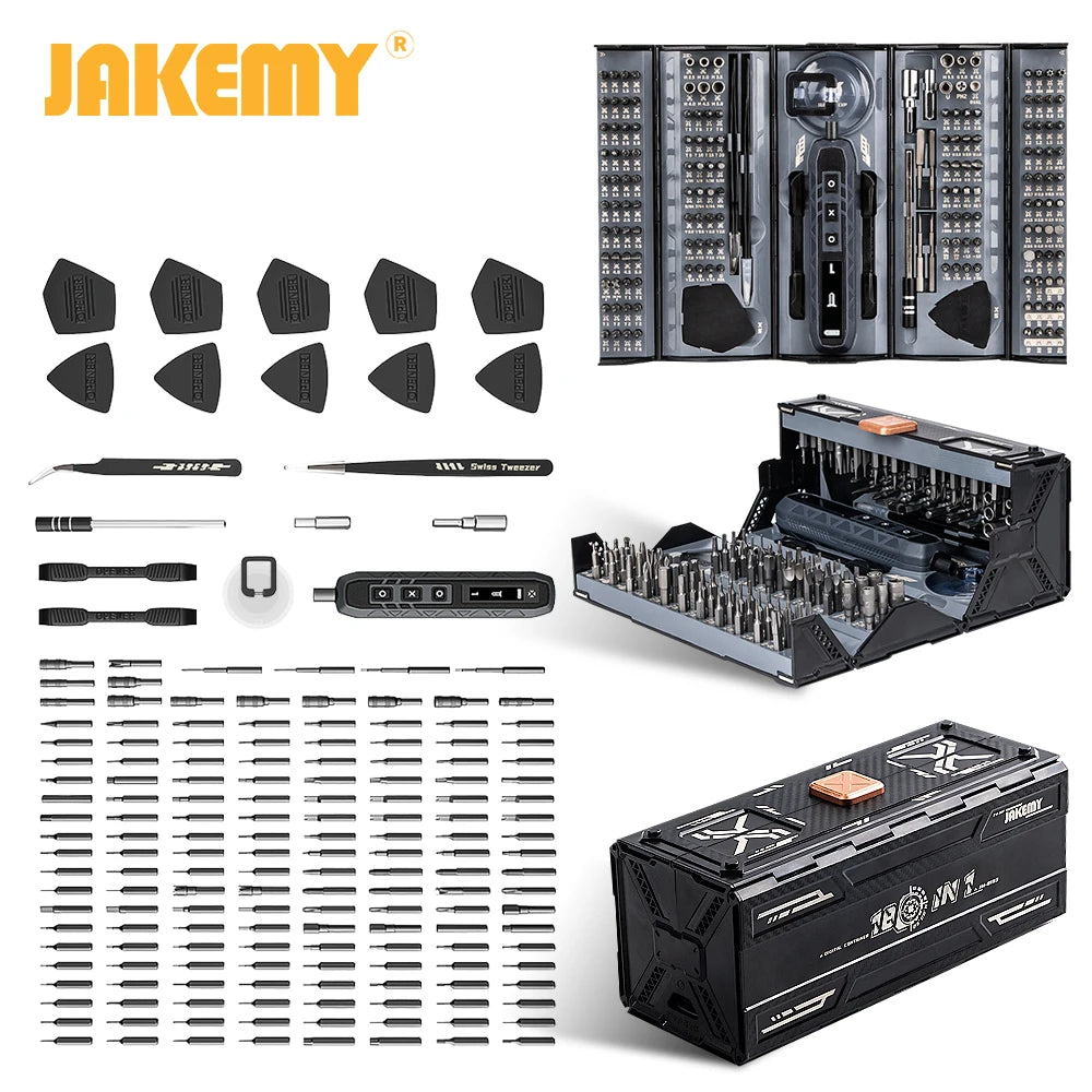JAKEMY 180 In 1 Precision Magnetic Screwdriver Set Multifunctional Toolkit