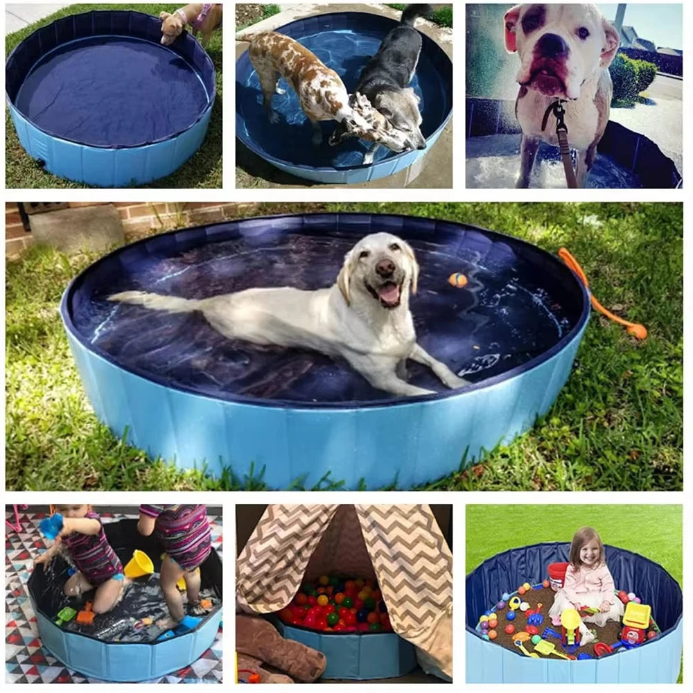 Foldable Portable Dog Swimming Pool Waterproof Pet Grooming Tub