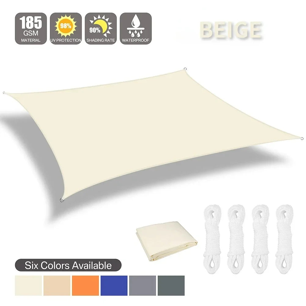 Waterproof Sun Shade Sail For Outdoor Camping And Garden