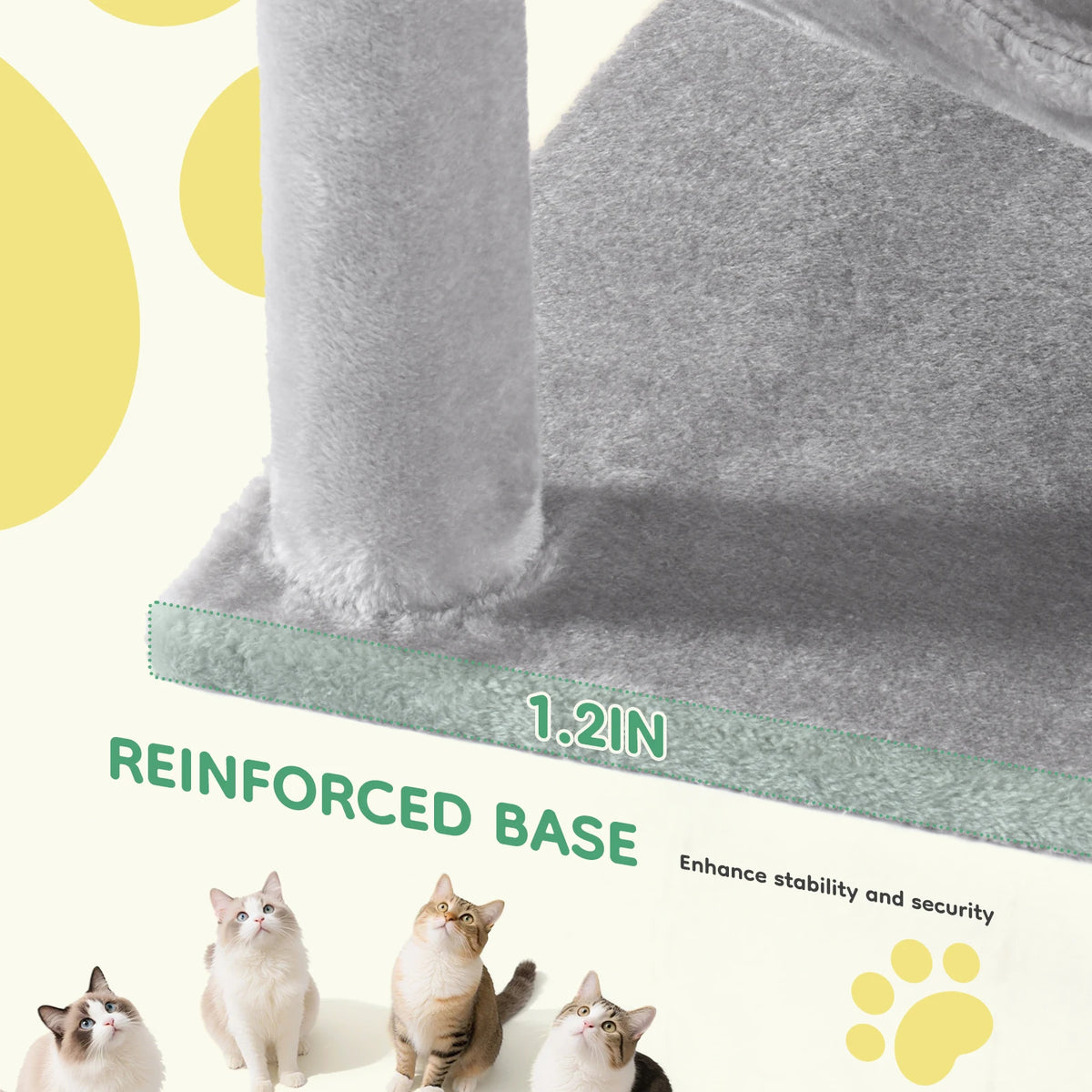 JHK Cat Tree Tall Multi Climbing Tower For Indoor Cats