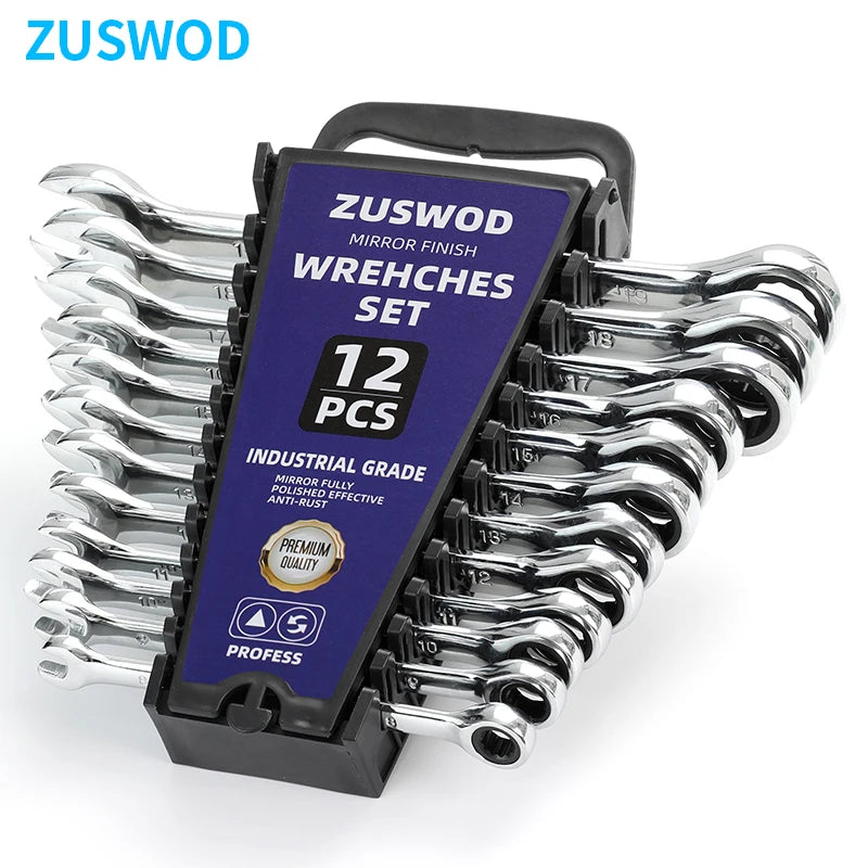 Opening Plum Blossom Dual-Use Ratchet Wrench Set Chrome Vanadium